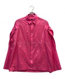 ALMOSTBLACK（オールモストブラック）の古着「SHIRTS COAT」｜ピンク
