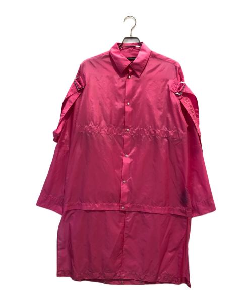 ALMOSTBLACK（オールモストブラック）ALMOSTBLACK (オールモストブラック) SHIRTS COAT ピンク サイズ:2の古着・服飾アイテム