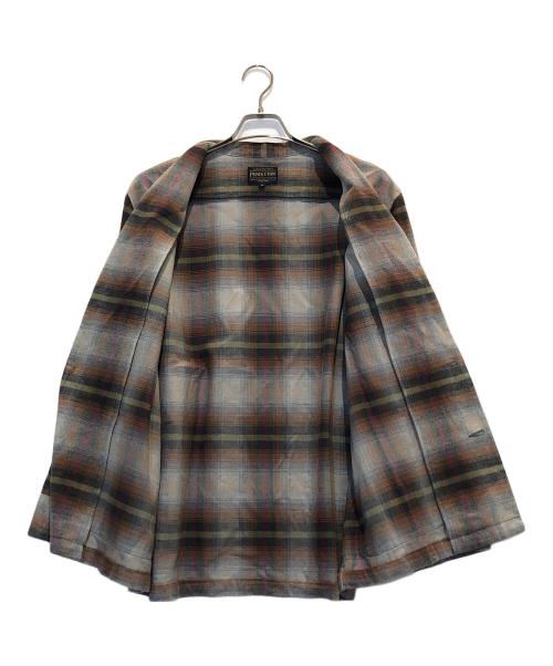 PENDLETON（ペンドルトン）PENDLETON (ペンドルトン) チェックカーディガン ブラウン サイズ:Mの古着・服飾アイテム