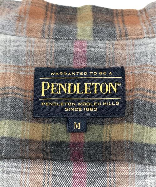 PENDLETON（ペンドルトン）PENDLETON (ペンドルトン) チェックカーディガン ブラウン サイズ:Mの古着・服飾アイテム