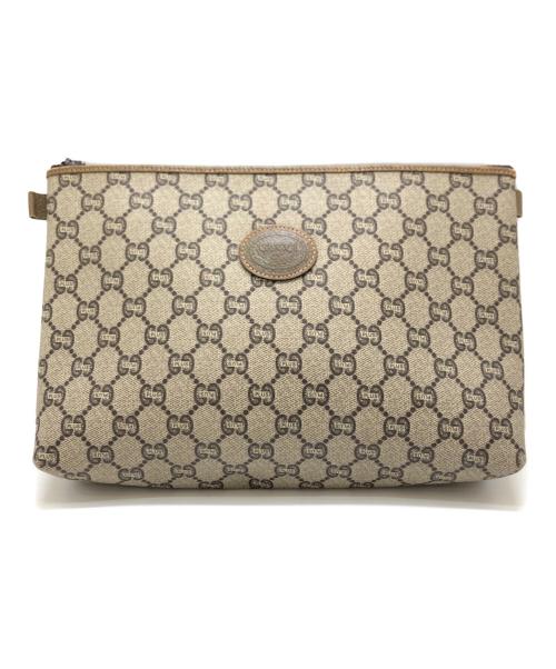 GUCCI PLUS（グッチ プラス）GUCCI PLUS (グッチ プラス) クラッチバッグ ベージュの古着・服飾アイテム