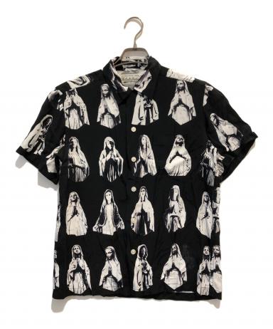 WACKO MARIAブラック レーヨン半袖シャツ ワコマリア　Lサイズ 中古・古着通販】WACKO MARIA (ワコマリア) レーヨンシャツ ブラック
