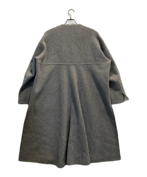ENFOLD（エンフォルド）ENFOLD (エンフォルド) ソフトリバースリットオーバーコート グレー サイズ:36の古着・服飾アイテム