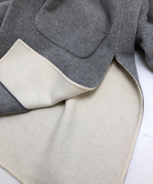 ENFOLD（エンフォルド）ENFOLD (エンフォルド) ソフトリバースリットオーバーコート グレー サイズ:36の古着・服飾アイテム