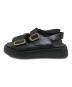 TOD'S (トッズ) ダブルバックルサンダル ブラック サイズ:37 1/2：35000円