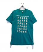 FRUIT OF THE LOOMフルーツオブザルーム）の古着「感情アートTシャツ」｜グリーン