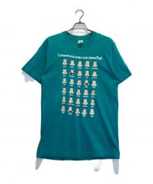 FRUIT OF THE LOOM（フルーツオブザルーム）の古着「感情アートTシャツ」｜グリーン