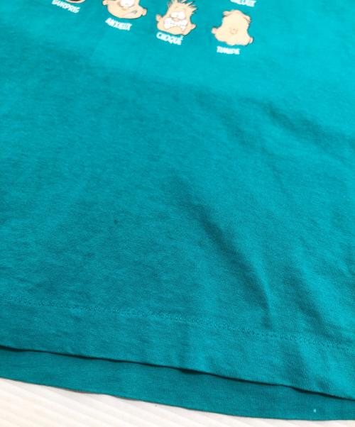 FRUIT OF THE LOOM（フルーツオブザルーム）FRUIT OF THE LOOM (フルーツオブザルーム) 感情アートTシャツ グリーン サイズ:Lの古着・服飾アイテム