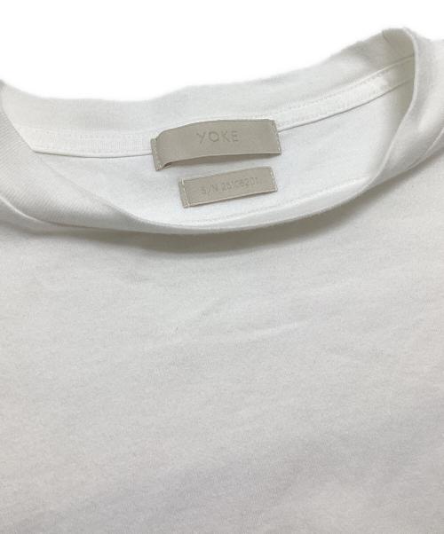 YOKE（ヨーク）YOKE (ヨーク) Photo Print Organic Cotton T-shirt ホワイト サイズ:2の古着・服飾アイテム