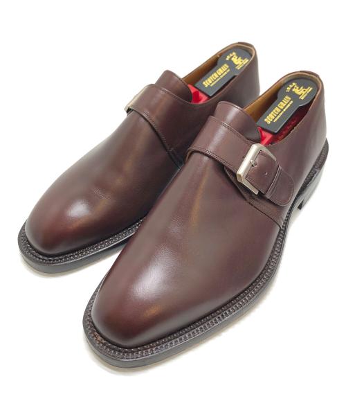 SCOTCH GRAIN（スコッチグレイン）SCOTCH GRAIN (スコッチグレイン) モンクストラップシューズ ブラウン サイズ:27の古着・服飾アイテム