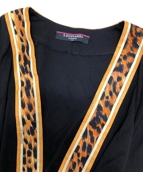 LEONARD（レオナール）LEONARD (レオナール) カーディガン ブラック サイズ:表記なしの古着・服飾アイテム