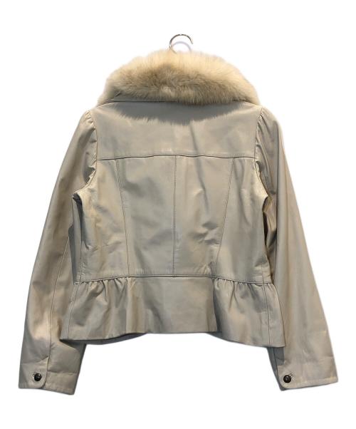 BALMAIN（バルマン）BALMAIN (バルマン) ファー付きジャケット アイボリー サイズ:表記なしの古着・服飾アイテム