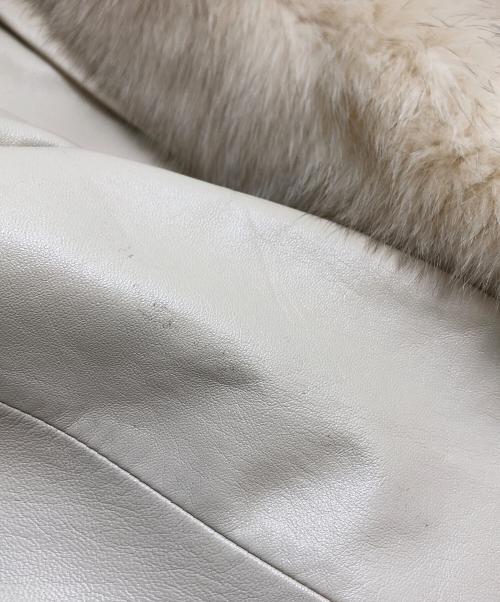 BALMAIN（バルマン）BALMAIN (バルマン) ファー付きジャケット アイボリー サイズ:表記なしの古着・服飾アイテム