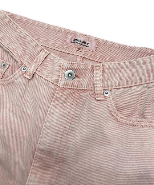 ARPEGE STORY（アルページュストーリー）ARPEGE STORY (アルページュストーリー) ローウエストワイドパンツ ピンクの古着・服飾アイテム
