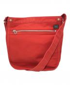 PORTER GIRLポーターガール）の古着「キャンバスショルダーバッグ」｜レッド