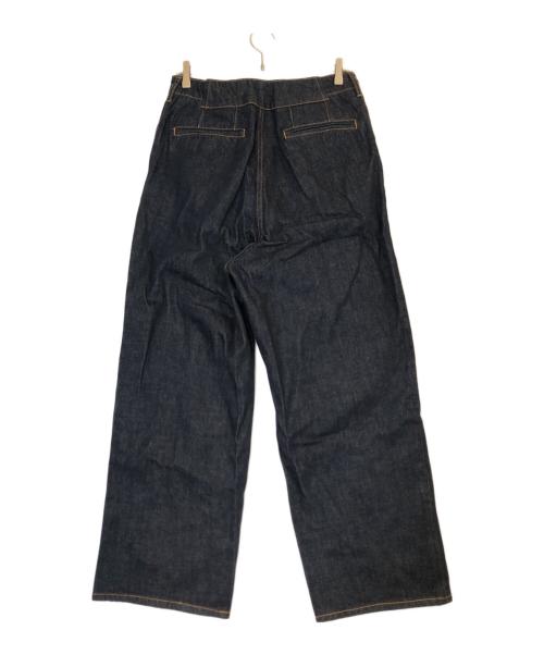 Adam et Rope（アダム エ ロペ）Adam et Rope (アダム エ ロペ) 3タックワイドデニムパンツ インディゴ サイズ:Lの古着・服飾アイテム