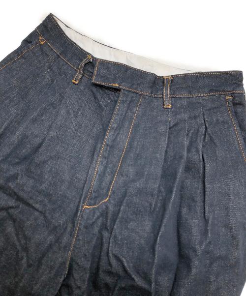 Adam et Rope（アダム エ ロペ）Adam et Rope (アダム エ ロペ) 3タックワイドデニムパンツ インディゴ サイズ:Lの古着・服飾アイテム