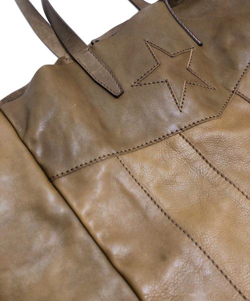 DIESEL（ディーゼル）DIESEL (ディーゼル) レザートートバッグ ブラウンの古着・服飾アイテム