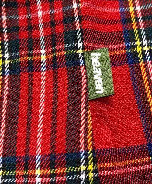 Heaven by Marc Jacobs（ヘブンバイマークジェイコブス）Heaven by Marc Jacobs (ヘブンバイマークジェイコブス) オープンカラータータンチェックシャツ レッド サイズ:Mの古着・服飾アイテム