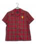 Heaven by Marc Jacobs（ヘブンバイマークジェイコブス）の古着「オープンカラータータンチェックシャツ」｜レッド