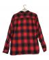 HOUSTON (ヒューストン) OMBRE CHECK L/S SHIRT レッド サイズ:L：6000円