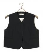 Demi-Luxe Beamsデミルクス ビームス）の古着「ヒヨク Vネック ショートジレ」｜ブラック
