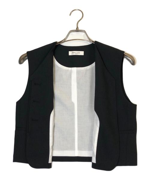 Demi-Luxe Beams（デミルクス ビームス）Demi-Luxe Beams (デミルクス ビームス) ヒヨク Vネック ショートジレ ブラック サイズ:36の古着・服飾アイテム