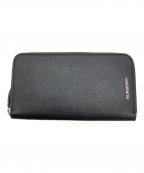 BURBERRYバーバリー）の古着「ラウンドジップウォレット」｜ブラック