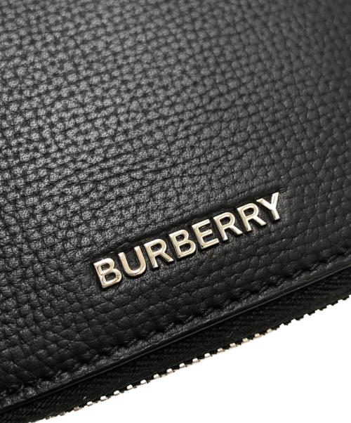 BURBERRY（バーバリー）BURBERRY (バーバリー) ラウンドジップウォレット ブラック サイズ:表記なしの古着・服飾アイテム