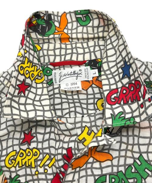 CASTELBAJAC（カステルバジャック）CASTELBAJAC (カステルバジャック) 90’s半袖シャツ グレー サイズ:Lの古着・服飾アイテム