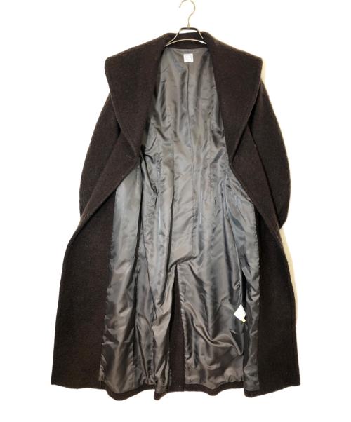 L'AUBE BLANC（ローブ ブラン）L'AUBE BLANC (ローブ ブラン) Cape collar Narrow line coat ブラウン サイズ:Fの古着・服飾アイテム