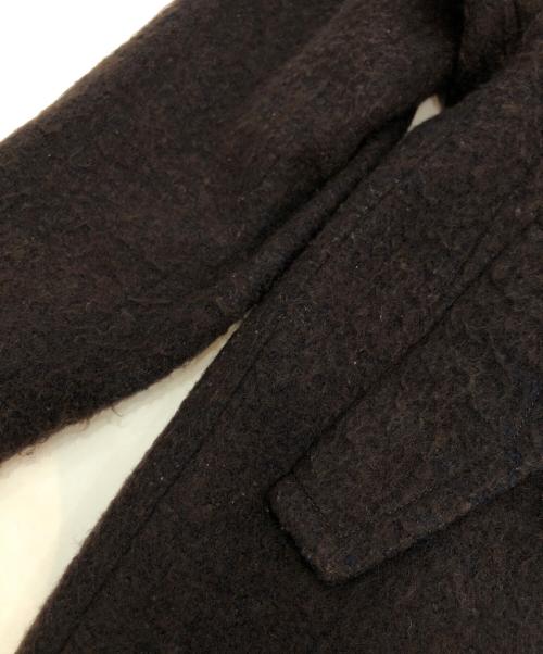 L'AUBE BLANC（ローブ ブラン）L'AUBE BLANC (ローブ ブラン) Cape collar Narrow line coat ブラウン サイズ:Fの古着・服飾アイテム