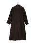 L'AUBE BLANC (ローブ ブラン) Cape collar Narrow line coat ブラウン サイズ:F：23000円