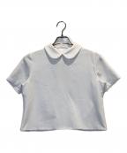 emmエミ）の古着「ラウンドカラーブラウス」｜ホワイト