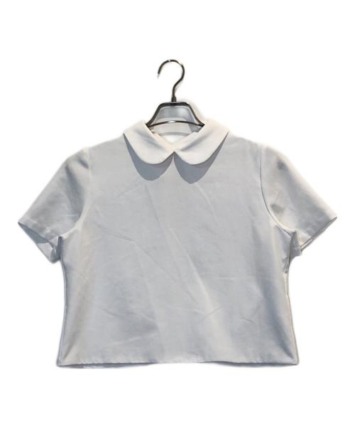 emm（エミ）emm (エミ) ラウンドカラーブラウス ホワイト サイズ:Freeの古着・服飾アイテム