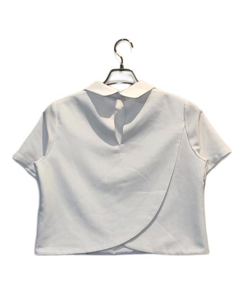 emm（エミ）emm (エミ) ラウンドカラーブラウス ホワイト サイズ:Freeの古着・服飾アイテム