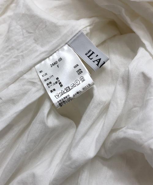 L'AUBE BLANC（ローブ ブラン）L'AUBE BLANC (ローブ ブラン) Cotton Tiered skirt ホワイト サイズ:FREEの古着・服飾アイテム