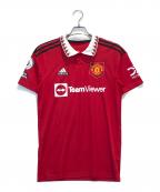 adidasアディダス）の古着「ゲームシャツ」｜レッド
