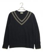 MONCLERモンクレール）の古着「Vネックニット」｜ブラック