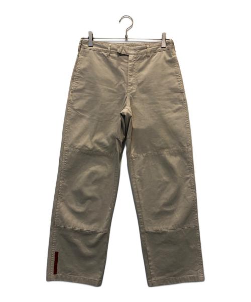 PRADA SPORTS（プラダスポーツ）PRADA SPORTS (プラダスポーツ) ダブルニーパンツ ベージュ サイズ:44の古着・服飾アイテム