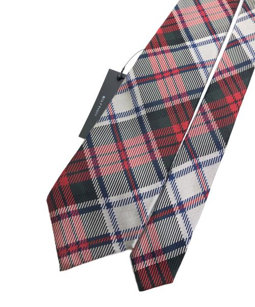 COMME des GARCONS HOMME DEUX（コムデギャルソン オム ドゥ）COMME des GARCONS HOMME DEUX (コムデギャルソン オム ドゥ) チェックネクタイ レッド サイズ:表記なし 未使用品の古着・服飾アイテム