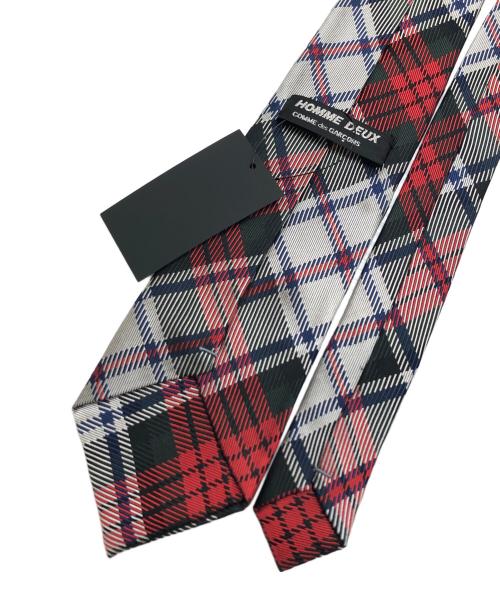 COMME des GARCONS HOMME DEUX（コムデギャルソン オム ドゥ）COMME des GARCONS HOMME DEUX (コムデギャルソン オム ドゥ) チェックネクタイ レッド サイズ:表記なし 未使用品の古着・服飾アイテム