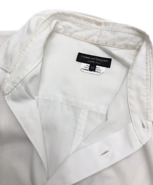 COMME des GARCONS HOMME PLUS（コムデギャルソンオムプリュス）COMME des GARCONS HOMME PLUS (コムデギャルソンオムプリュス) クラシックカラーポリエステルロングシャツ ホワイト サイズ:XSの古着・服飾アイテム