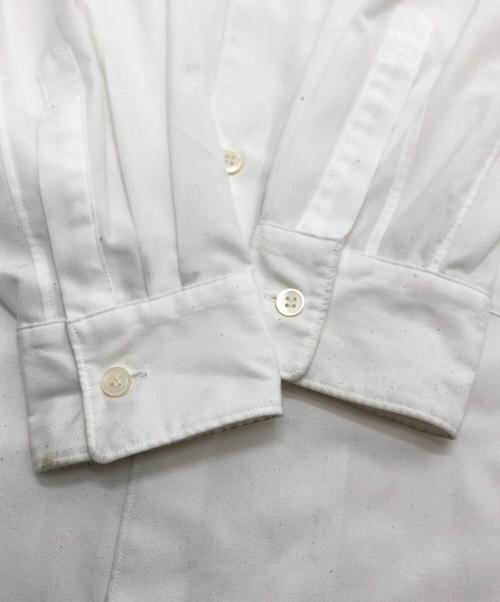COMME des GARCONS HOMME PLUS（コムデギャルソンオムプリュス）COMME des GARCONS HOMME PLUS (コムデギャルソンオムプリュス) クラシックカラーポリエステルロングシャツ ホワイト サイズ:XSの古着・服飾アイテム