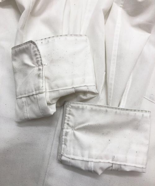 COMME des GARCONS HOMME PLUS（コムデギャルソンオムプリュス）COMME des GARCONS HOMME PLUS (コムデギャルソンオムプリュス) クラシックカラーポリエステルロングシャツ ホワイト サイズ:XSの古着・服飾アイテム