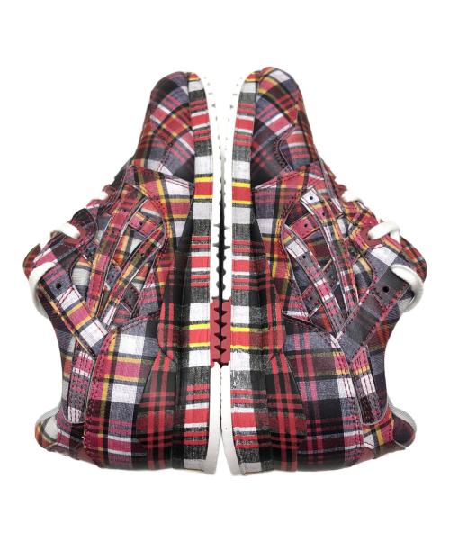 COMME des GARCONS SHIRT（コムデギャルソンシャツ）COMME des GARCONS SHIRT (コムデギャルソンシャツ) asics (アシックス) チェックスニーカー レッド サイズ:25の古着・服飾アイテム