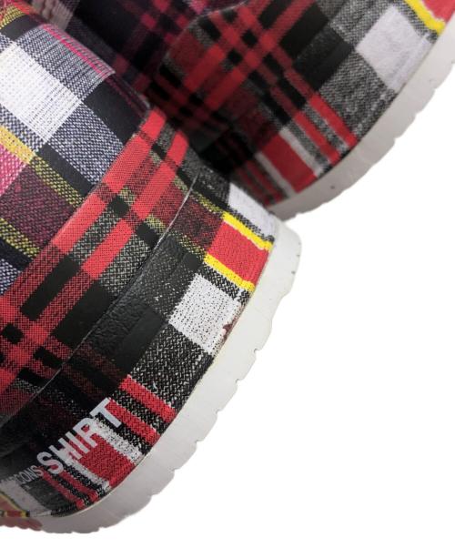 COMME des GARCONS SHIRT（コムデギャルソンシャツ）COMME des GARCONS SHIRT (コムデギャルソンシャツ) asics (アシックス) チェックスニーカー レッド サイズ:25の古着・服飾アイテム
