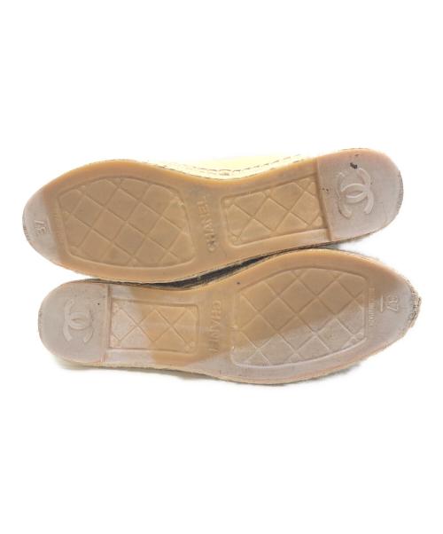 CHANEL（シャネル）CHANEL (シャネル) エスパドリーユ ベージュ サイズ:37(23.5CM)の古着・服飾アイテム