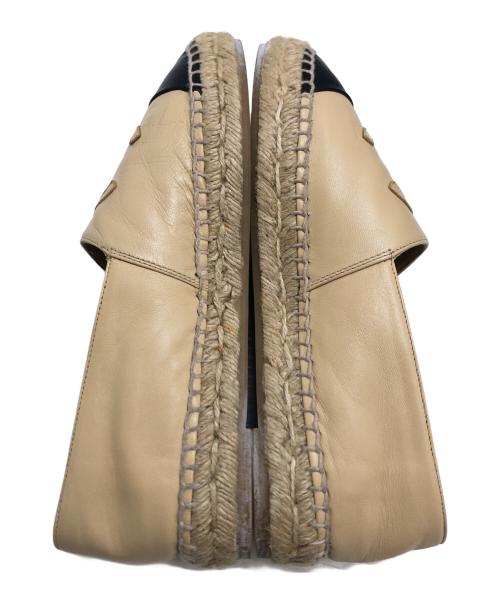 CHANEL（シャネル）CHANEL (シャネル) エスパドリーユ ベージュ サイズ:37(23.5CM)の古着・服飾アイテム
