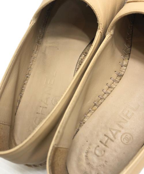 CHANEL（シャネル）CHANEL (シャネル) エスパドリーユ ベージュ サイズ:37(23.5CM)の古着・服飾アイテム